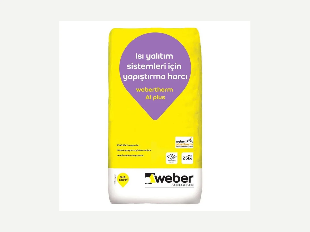 webertherm A1 plus ürün ambalajı