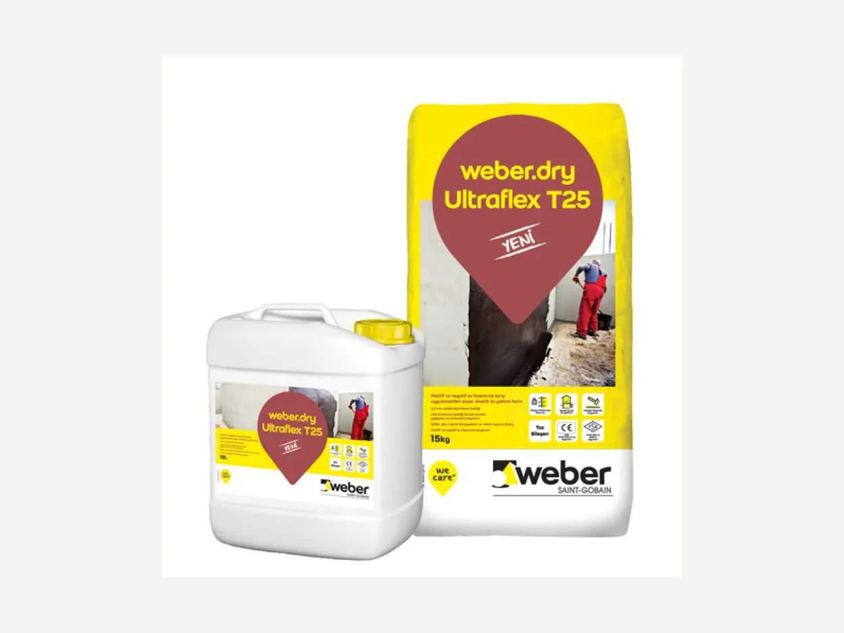 weberdry Ultraflex T25 su yalıtım sistemi